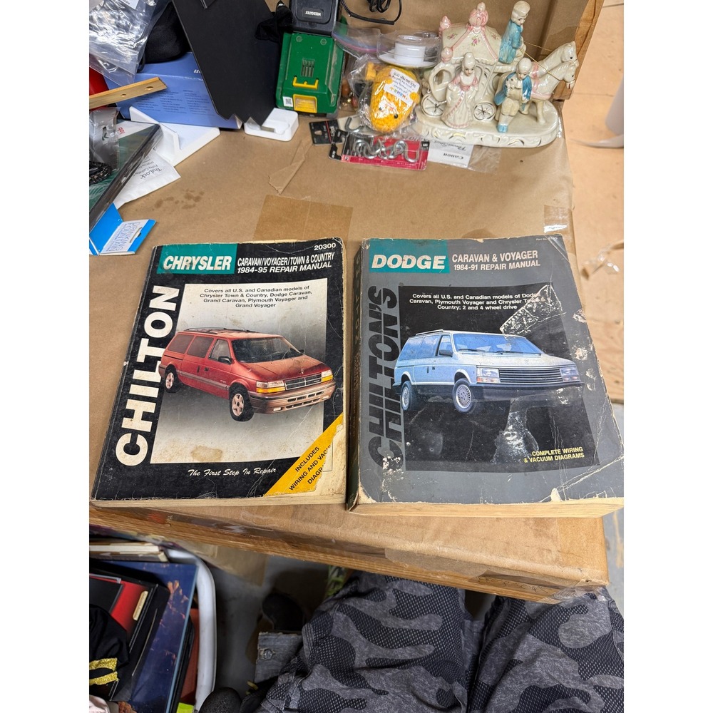 Chilton Repair Manuals Chrysler Dodge Caravan Voyager 1984-1995 Lot of 2 Books